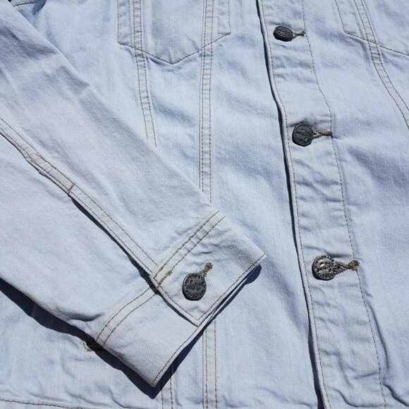 Only & Sons Light Wash Blue Denim Trucker Jacket | Size XL | NWT - Picture 6 of 8